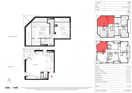 105 T3 duplex - Résidence à Biscarrosse