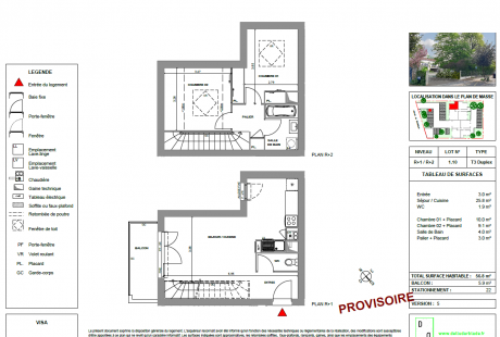 1.10 T3 duplex - Résidence à Talence